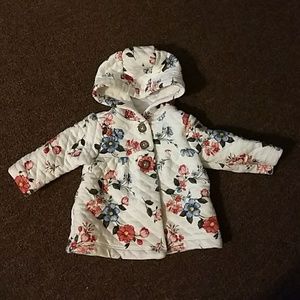 Carter's floral button up jacket